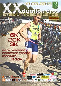 XX Duatlon Cros Stadium Casablanca. Campeonato de Aragón 2013.